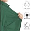 image2T16Y Boys Stretch Long Sleeve Button Down Toddler Dress Shirt Wrinkle Free Oxford Uniform Shirt with Chest PocketGreen