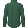 image2T16Y Boys Stretch Long Sleeve Button Down Toddler Dress Shirt Wrinkle Free Oxford Uniform Shirt with Chest PocketGreen