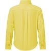 image2T16Y Boys Stretch Long Sleeve Button Down Toddler Dress Shirt Wrinkle Free Oxford Uniform Shirt with Chest PocketLight Yellow