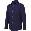 image2T16Y Boys Stretch Long Sleeve Button Down Toddler Dress Shirt Wrinkle Free Oxford Uniform Shirt with Chest PocketNavy