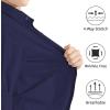 image2T16Y Boys Stretch Long Sleeve Button Down Toddler Dress Shirt Wrinkle Free Oxford Uniform Shirt with Chest PocketNavy