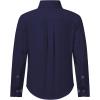 image2T16Y Boys Stretch Long Sleeve Button Down Toddler Dress Shirt Wrinkle Free Oxford Uniform Shirt with Chest PocketNavy