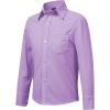 image2T16Y Boys Stretch Long Sleeve Button Down Toddler Dress Shirt Wrinkle Free Oxford Uniform Shirt with Chest PocketPurple
