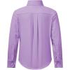 image2T16Y Boys Stretch Long Sleeve Button Down Toddler Dress Shirt Wrinkle Free Oxford Uniform Shirt with Chest PocketPurple