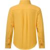 image2T16Y Boys Stretch Long Sleeve Button Down Toddler Dress Shirt Wrinkle Free Oxford Uniform Shirt with Chest PocketYellow