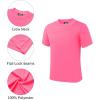 imageQBK 2T to Youth Neon Shirt Kids UPF 50 Dry Fit Athletic Short Sleeve Rash Guard T Shirts for Boys Girls Sports UndershirtHot Pink