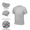 imageQBK 2T to Youth Neon Shirt Kids UPF 50 Dry Fit Athletic Short Sleeve Rash Guard T Shirts for Boys Girls Sports UndershirtLight Heather Grey