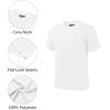 imageQBK 2T to Youth Neon Shirt Kids UPF 50 Dry Fit Athletic Short Sleeve Rash Guard T Shirts for Boys Girls Sports UndershirtWhite