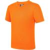 imageQBK 2T to Youth Neon T Shirt Kids Rash Guard UPF 50 VNeck Dry Fit Athletic Short Sleeve Shirts for Boys and GirlsOrange