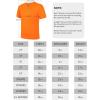 imageQBK 2T to Youth Neon T Shirt Kids Rash Guard UPF 50 VNeck Dry Fit Athletic Short Sleeve Shirts for Boys and GirlsOrange