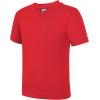 imageQBK 2T to Youth Neon T Shirt Kids Rash Guard UPF 50 VNeck Dry Fit Athletic Short Sleeve Shirts for Boys and GirlsRed