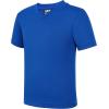 imageQBK 2T to Youth Neon T Shirt Kids Rash Guard UPF 50 VNeck Dry Fit Athletic Short Sleeve Shirts for Boys and GirlsRoyal Blue