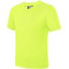 imageQBK 2T to Youth Neon T Shirt Kids Rash Guard UPF 50 VNeck Dry Fit Athletic Short Sleeve Shirts for Boys and GirlsYellow