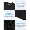 imageQBK 4T to Youth Neon Shirt Kids Rash Guard UPF 50 VNeck Dry Fit Athletic Performance Long Sleeve Shirts for Boys and GirlsBlack