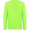 imageQBK 4T to Youth Neon Shirt Kids Rash Guard UPF 50 VNeck Dry Fit Athletic Performance Long Sleeve Shirts for Boys and GirlsNeon Green