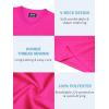 imageQBK 4T to Youth Neon Shirt Kids Rash Guard UPF 50 VNeck Dry Fit Athletic Performance Long Sleeve Shirts for Boys and GirlsNeon Pink