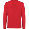 imageQBK 4T to Youth Neon Shirt Kids Rash Guard UPF 50 VNeck Dry Fit Athletic Performance Long Sleeve Shirts for Boys and GirlsRed