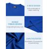 imageQBK 4T to Youth Neon Shirt Kids Rash Guard UPF 50 VNeck Dry Fit Athletic Performance Long Sleeve Shirts for Boys and GirlsRoyal Blue