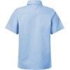 imageQBK Boys Cotton Linen Short Sleeve Classic Button Down Shirts Boys Dress Shirt with Chest Pocket for 2T16 YearsLight Blue