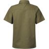 imageQBK Boys Cotton Linen Short Sleeve Classic Button Down Shirts Boys Dress Shirt with Chest Pocket for 2T16 YearsOlive Green