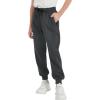 imageQBK Boys Joggers SlimFit Tapered Sweatpants with Adjustable Drawstring Waist Stretch for Sports ampamp Casual Wear 316YBlack Grey12