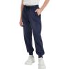imageQBK Boys Joggers SlimFit Tapered Sweatpants with Adjustable Drawstring Waist Stretch for Sports ampamp Casual Wear 316YNavy11