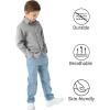 imageQBK Boys Long Sleeve Button Down Shirts Oxford Dress Shirt Boys Striped Shirt for 2T16 YearsBlack