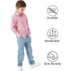 imageQBK Boys Long Sleeve Button Down Shirts Oxford Dress Shirt Boys Striped Shirt for 2T16 YearsBurgundy