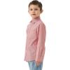 imageQBK Boys Long Sleeve Button Down Shirts Oxford Dress Shirt Boys Striped Shirt for 2T16 YearsRed