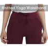 imageQBK High Rise Yoga Scrub Pants Women  Straight Wide Leg Uniform Pants with Cargo Pocket AntiWrinkle ampamp Knit Yoga WaistbandWine