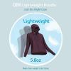 imageQBK Light Weight Zip Up Hoodie Thin Summer Jacket For WomenBurgundy