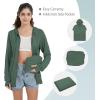 imageQBK Light Weight Zip Up Hoodie Thin Summer Jacket For WomenKelly Green