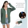 imageQBK Light Weight Zip Up Hoodie Thin Summer Jacket For WomenKelly Green