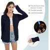 imageQBK Light Weight Zip Up Hoodie Thin Summer Jacket For WomenNavy