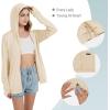imageQBK Light Weight Zip Up Hoodie Thin Summer Jacket For WomenOat