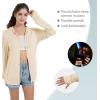 imageQBK Light Weight Zip Up Hoodie Thin Summer Jacket For WomenOat