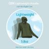 imageQBK Light Weight Zip Up Hoodie Thin Summer Jacket For WomenOlive Green