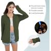 imageQBK Light Weight Zip Up Hoodie Thin Summer Jacket For WomenOlive Green