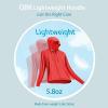 imageQBK Light Weight Zip Up Hoodie Thin Summer Jacket For WomenRed