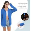 imageQBK Light Weight Zip Up Hoodie Thin Summer Jacket For WomenRoyal Blue