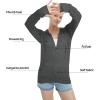 imageQBK Lightweight Zip Up Hoodies Thin Summer Jackets For WomenCharcoal
