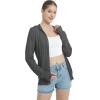imageQBK Lightweight Zip Up Hoodies Thin Summer Jackets For WomenCharcoal