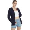 imageQBK Lightweight Zip Up Hoodies Thin Summer Jackets For WomenNavy