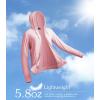 imageQBK Lightweight Zip Up Hoodies Thin Summer Jackets For WomenPink