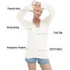 imageQBK Lightweight Zip Up Hoodies Thin Summer Jackets For WomenWhite