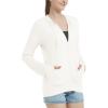 imageQBK Lightweight Zip Up Hoodies Thin Summer Jackets For WomenWhite