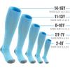 imageQBK Toddler Baseball Socks Youth Softball Tee Ball Kids Soccer Socks for Boy Girl 2 PairsDbaseball Socksblue