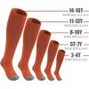 imageQBK Toddler Baseball Socks Youth Softball Tee Ball Kids Soccer Socks for Boy Girl 2 PairsGbaseball Socksorange