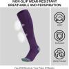 imageQBK Toddler Baseball Socks Youth Softball Tee Ball Kids Soccer Socks for Boy Girl 2 PairsHbaseball Sockspurple