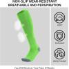 imageQBK Toddler Baseball Socks Youth Softball Tee Ball Kids Soccer Socks for Boy Girl 2 PairsJbaseball Socksneon Green